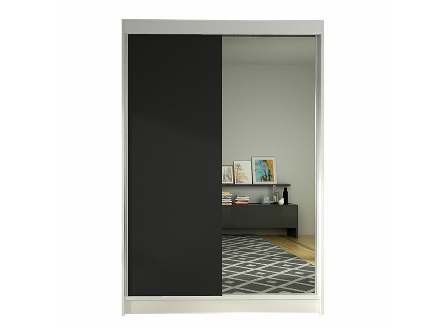 Armoire Closico Salvor I (Blanc + Noir)