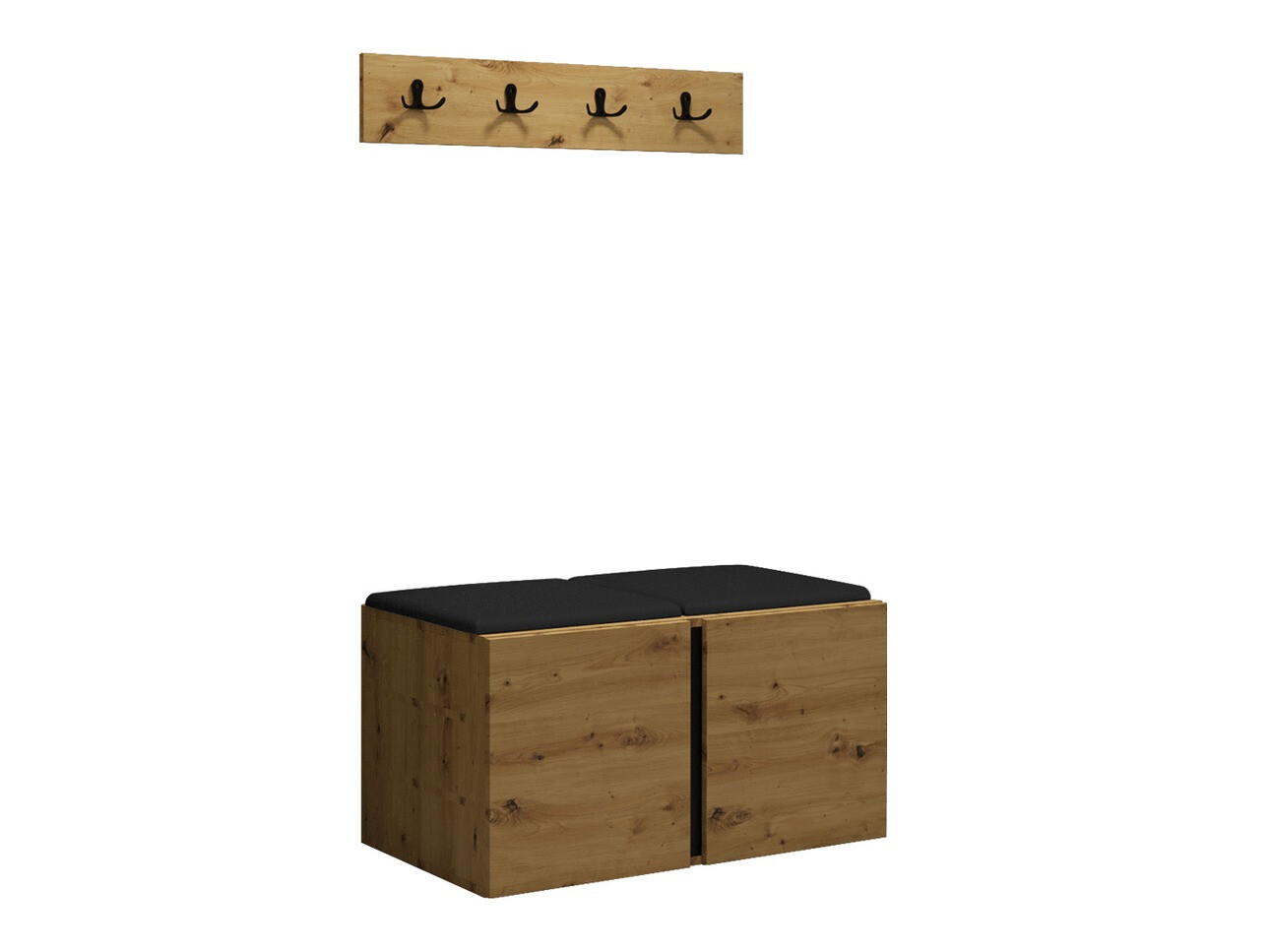 Meuble d'entrée Pinis VI (Faux cuir Soft 011)