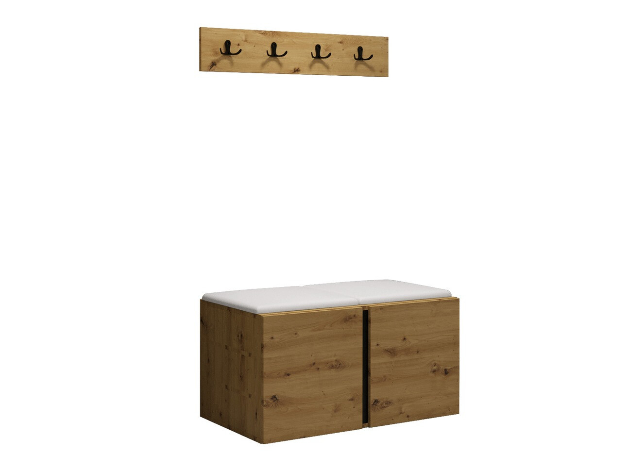 Meuble d'entrée Pinis VI (Faux cuir Soft 017)