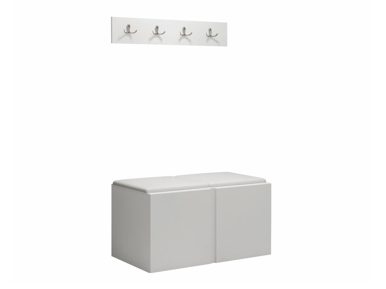 Meuble d'entrée Pinis VI (Faux cuir Soft 017)