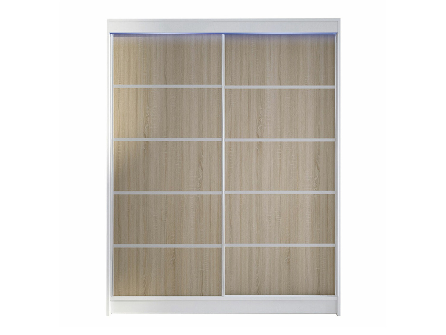 Armoire Closico Vastor IV (Blanc + Sonoma chêne)