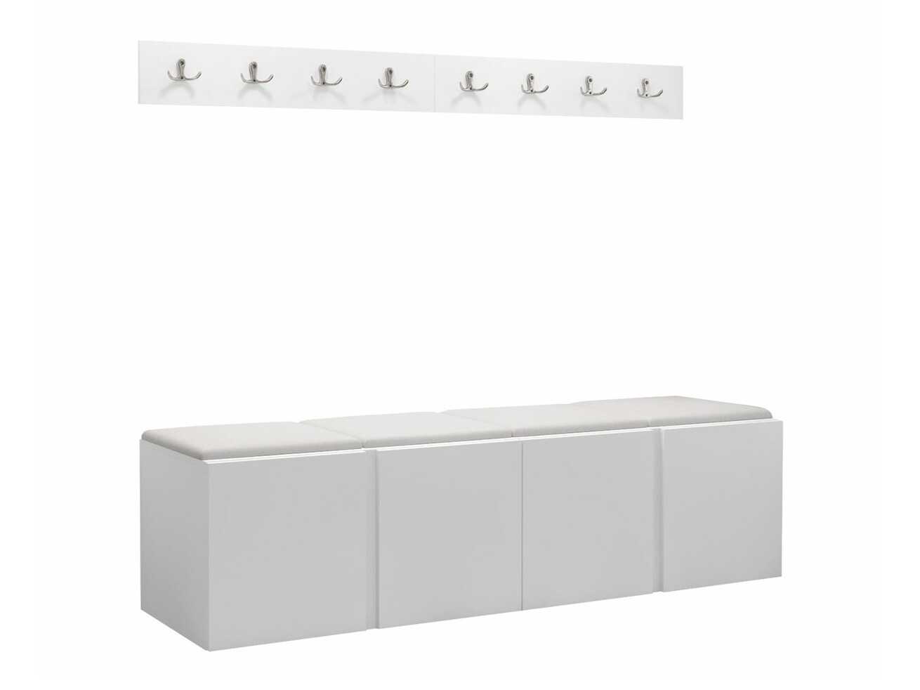 Meuble d'entrée Pinis VII (Faux cuir Soft 017)