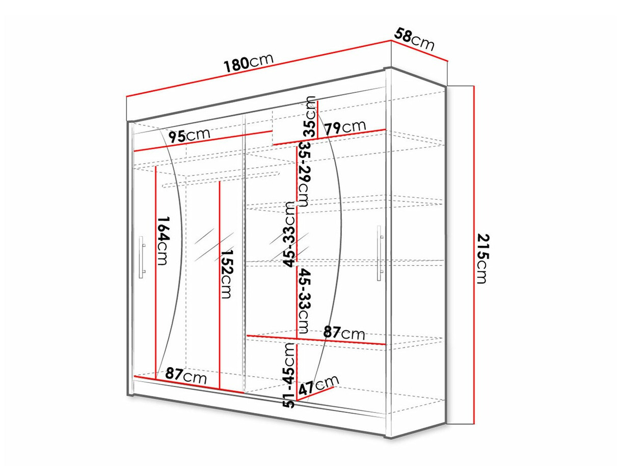 Armoire Closico Pallor IX (Noir)