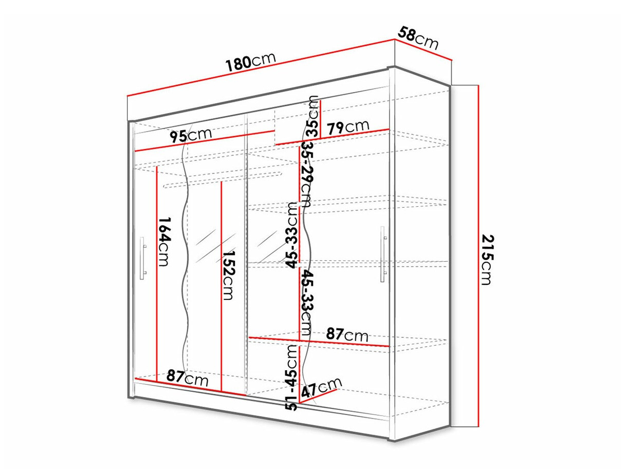 Armoire Closico Pallor X (Noir)