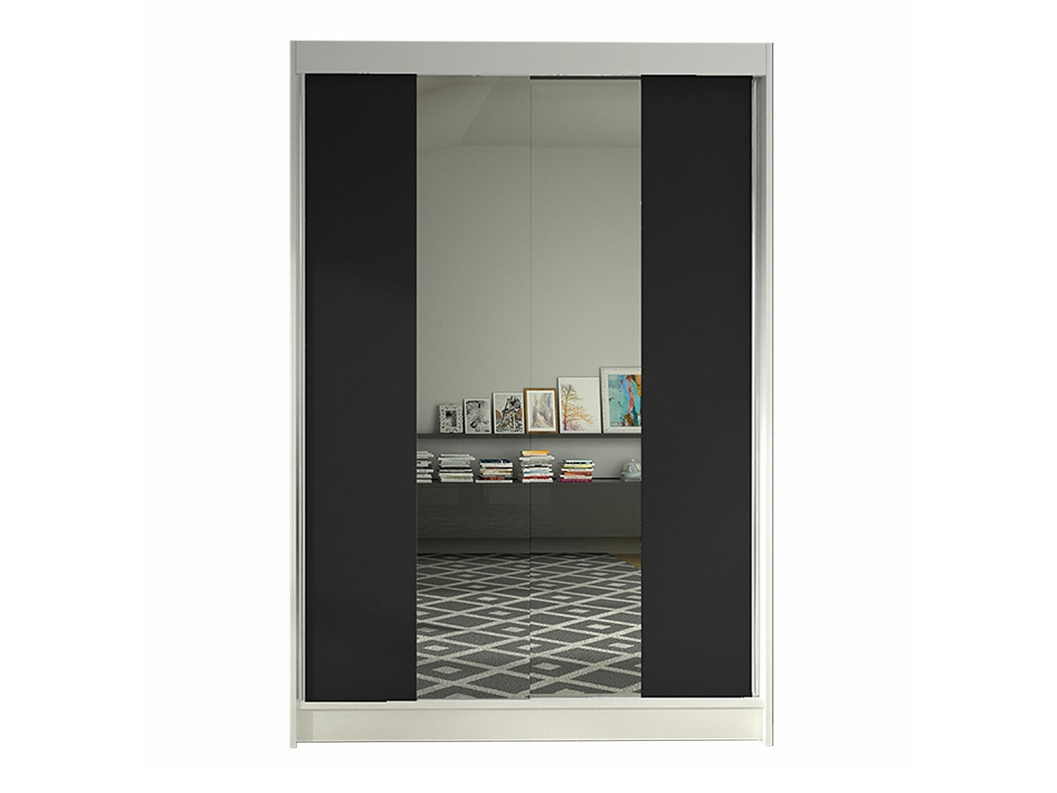 Armoire Closico Salvor II (Blanc + Noir)