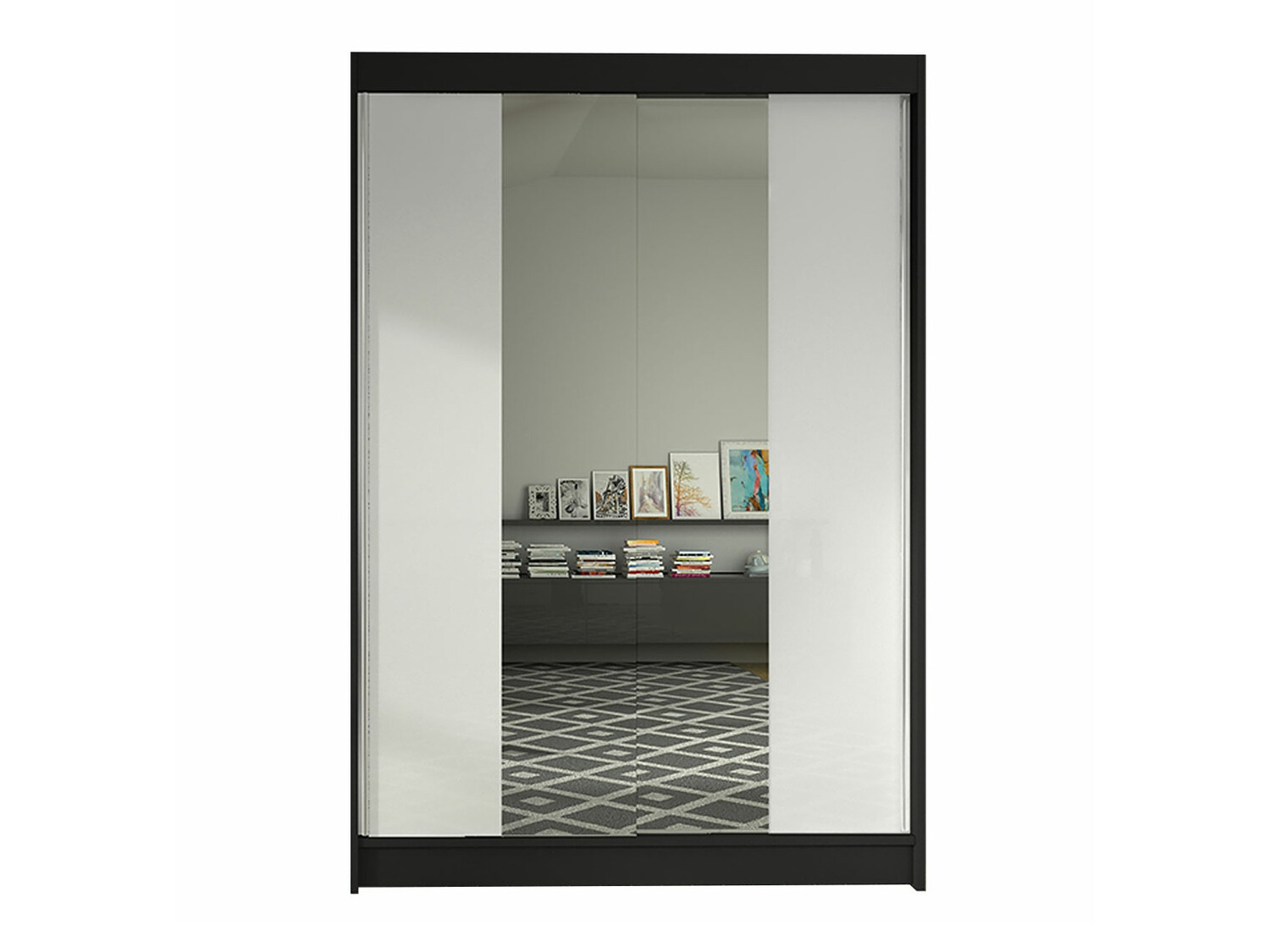Armoire Closico Salvor II (Noir + Blanc)