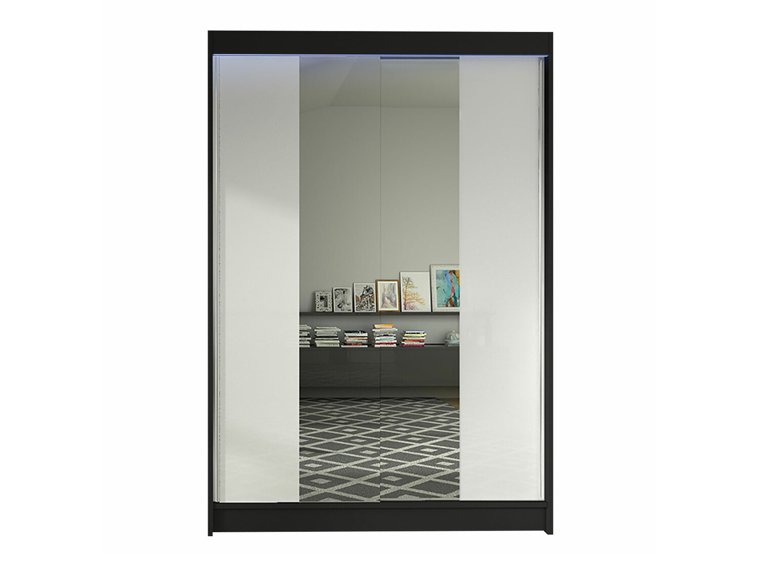Armoire Closico Salvor II (Noir + Blanc)