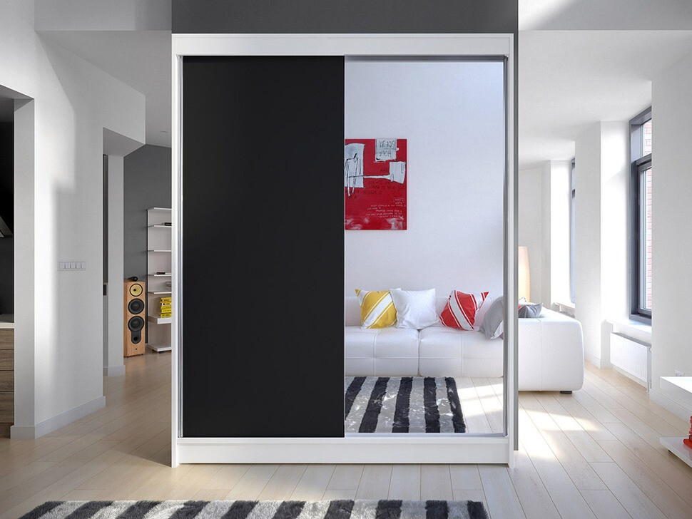 Armoire Closico Vastor I (Blanc + Noir)