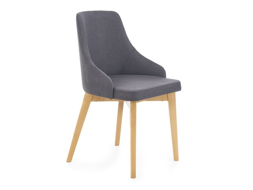 Chaise Houston 577 (Gris foncé + Chêne)