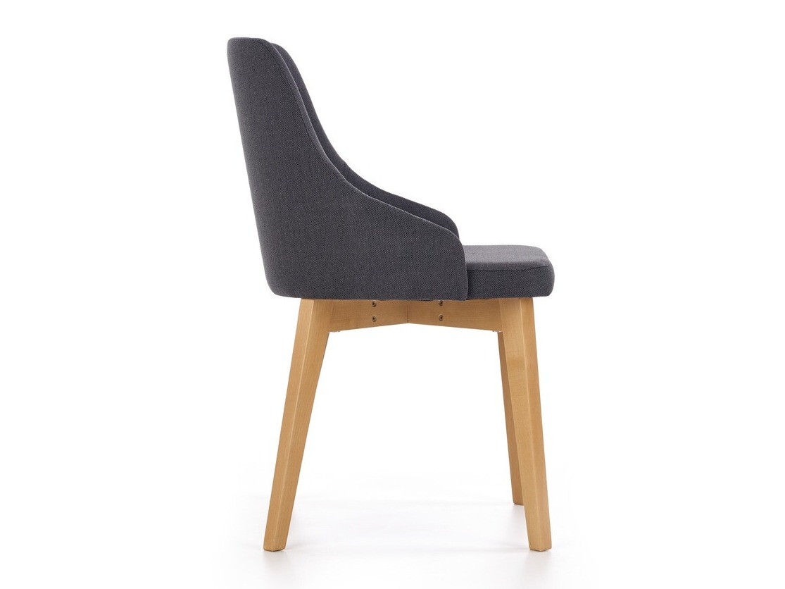 Chaise Houston 577 (Gris foncé + Chêne)