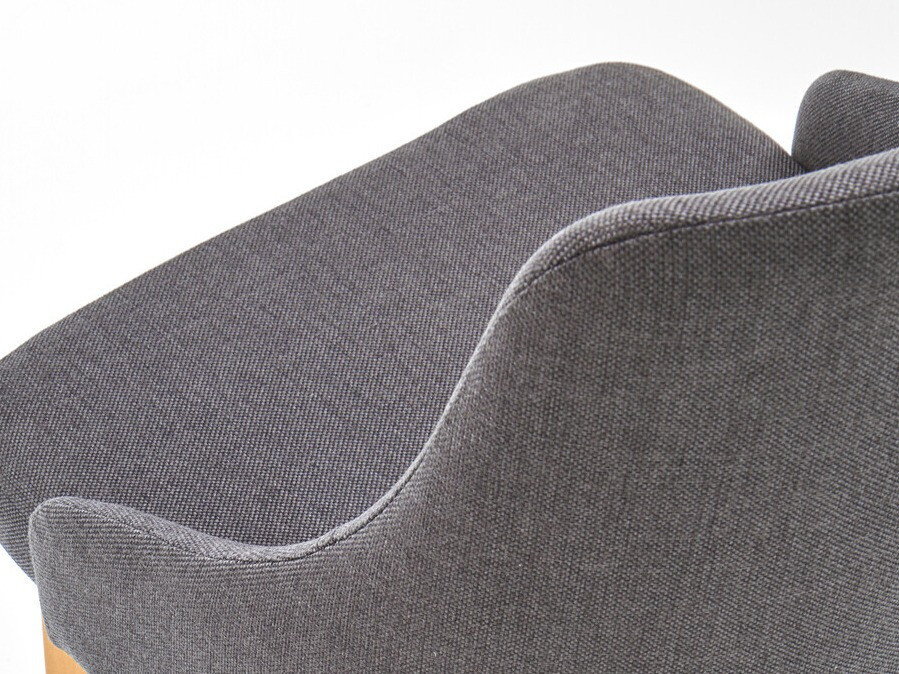 Chaise Houston 577 (Gris foncé + Chêne)