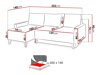 Canapé d'angle Delbene 100 (Moric 13)