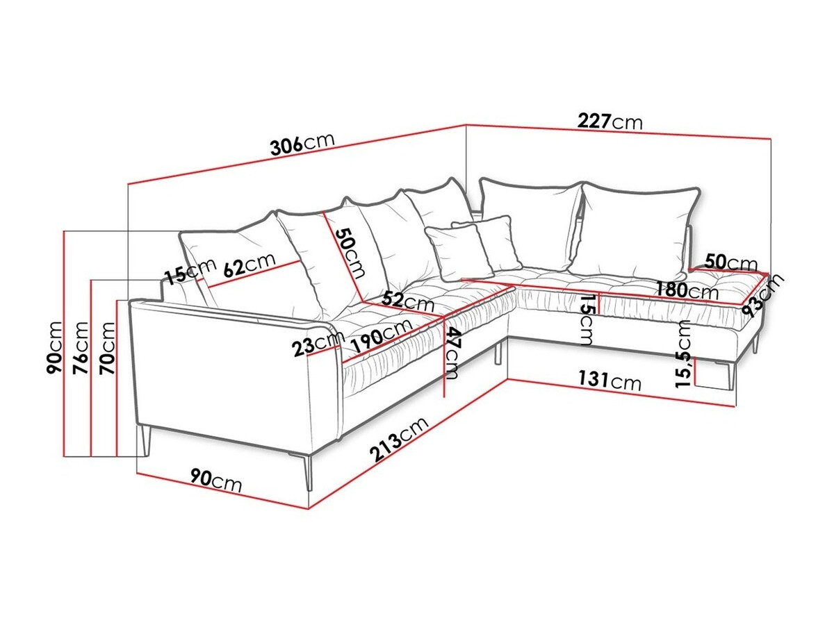 Canapé d'angle Kingsport 113 (Kronos 09)