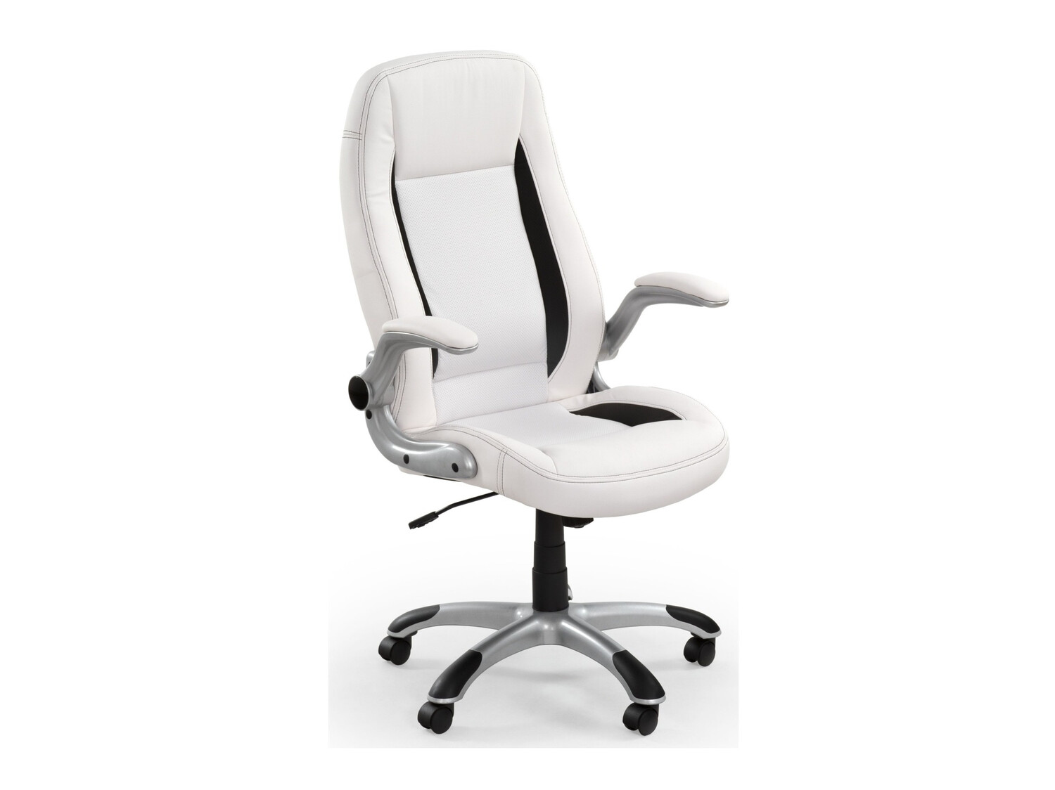 Chaise de bureau Houston 569 (Blanc + Noir)