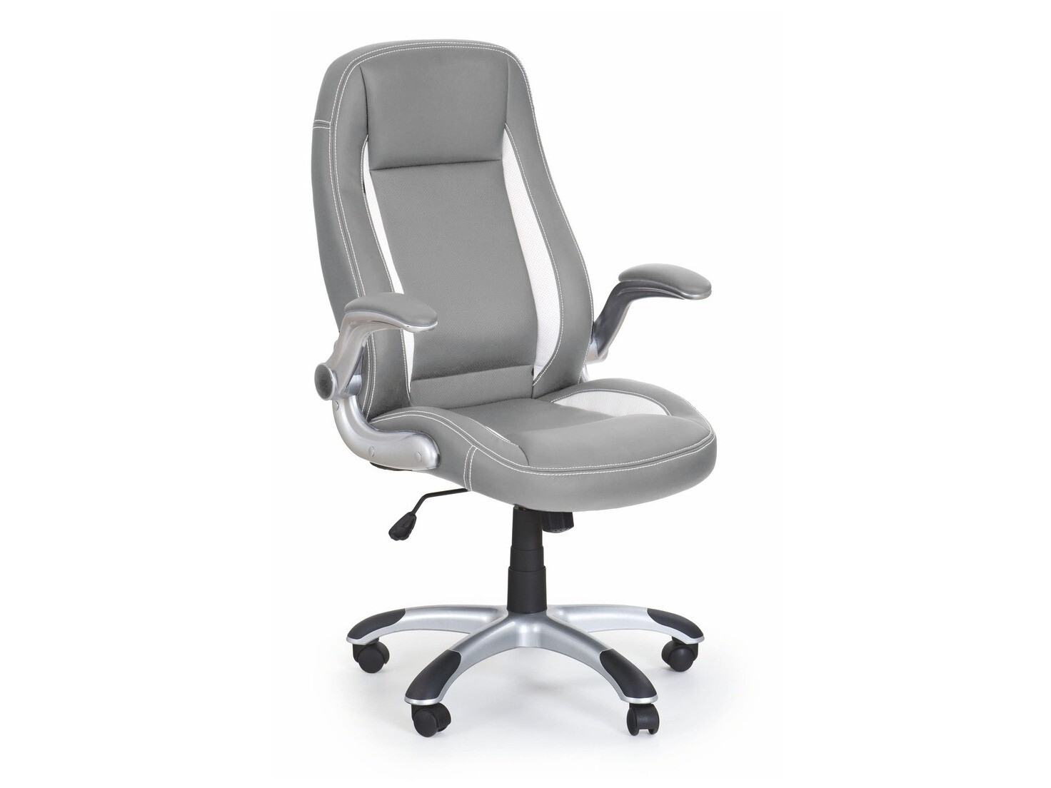 Chaise de bureau Houston 569 (Gris + Blanc)