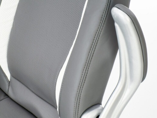 Chaise de bureau Houston 569 (Gris + Blanc)