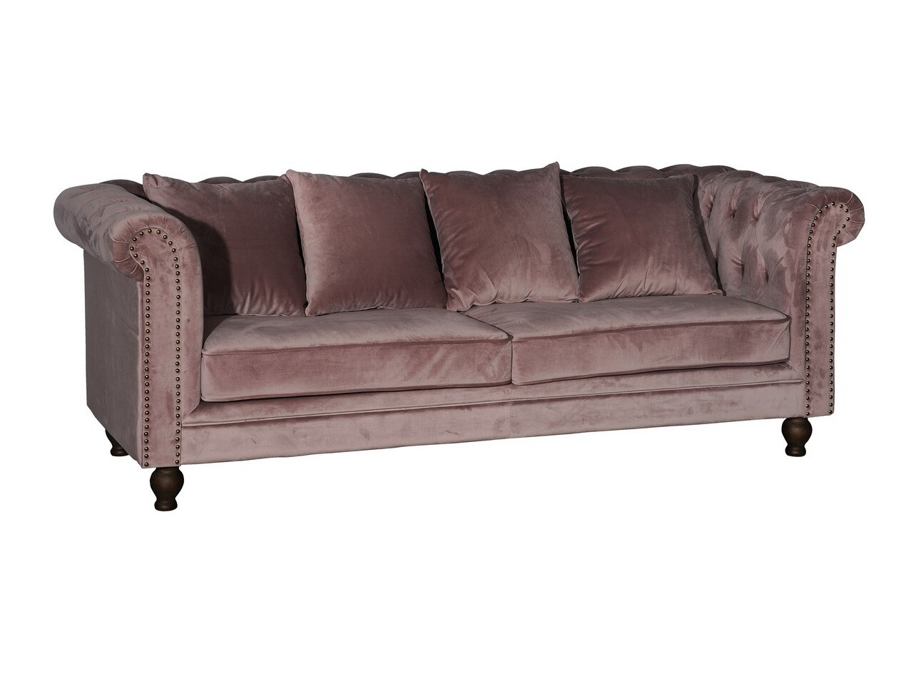 Canapé Chesterfield Dallas 255 (Rose Dusty)