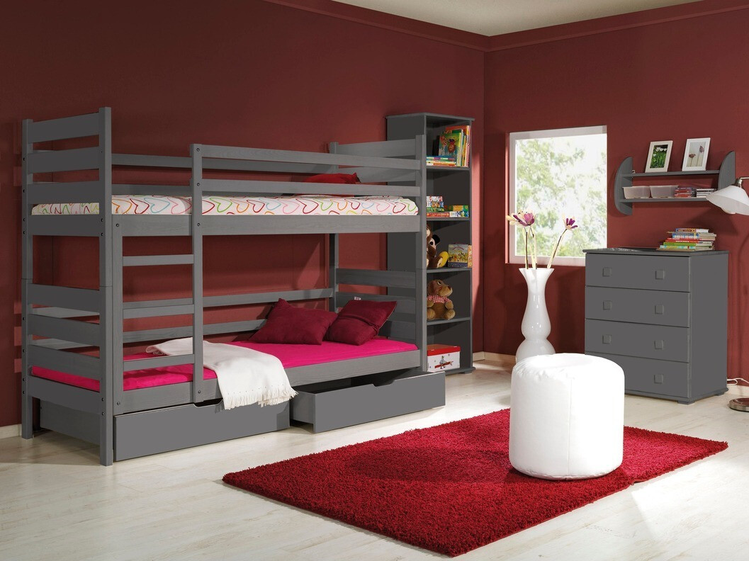 Lit superposé Ogden 100 (Anthracite)