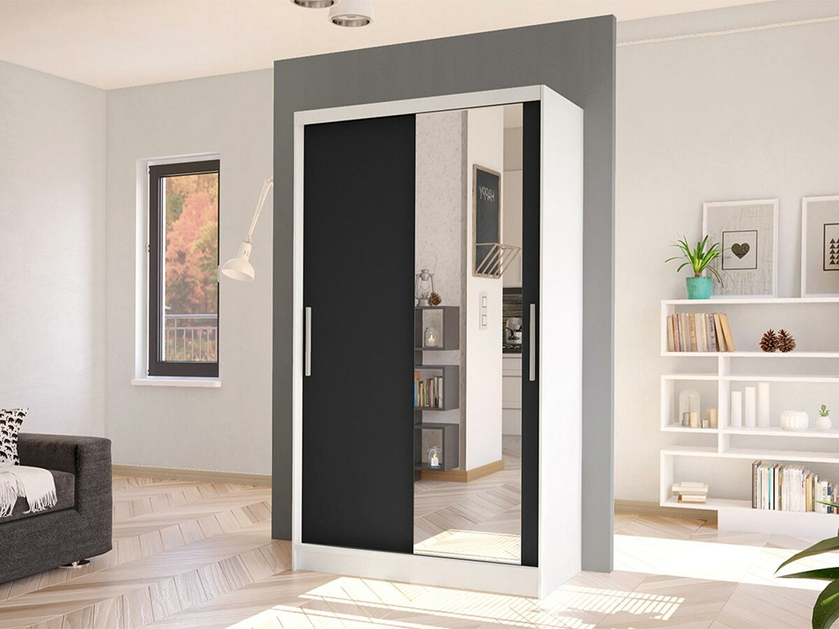 Armoire Closico Structor VI (Blanc + Noir)