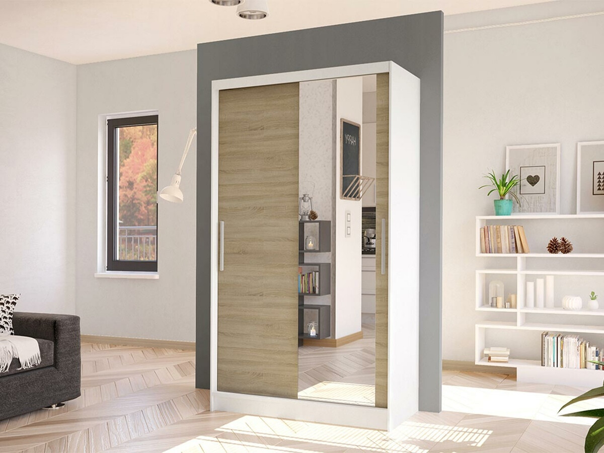 Armoire Closico Structor VI (Blanc + Sonoma chêne)