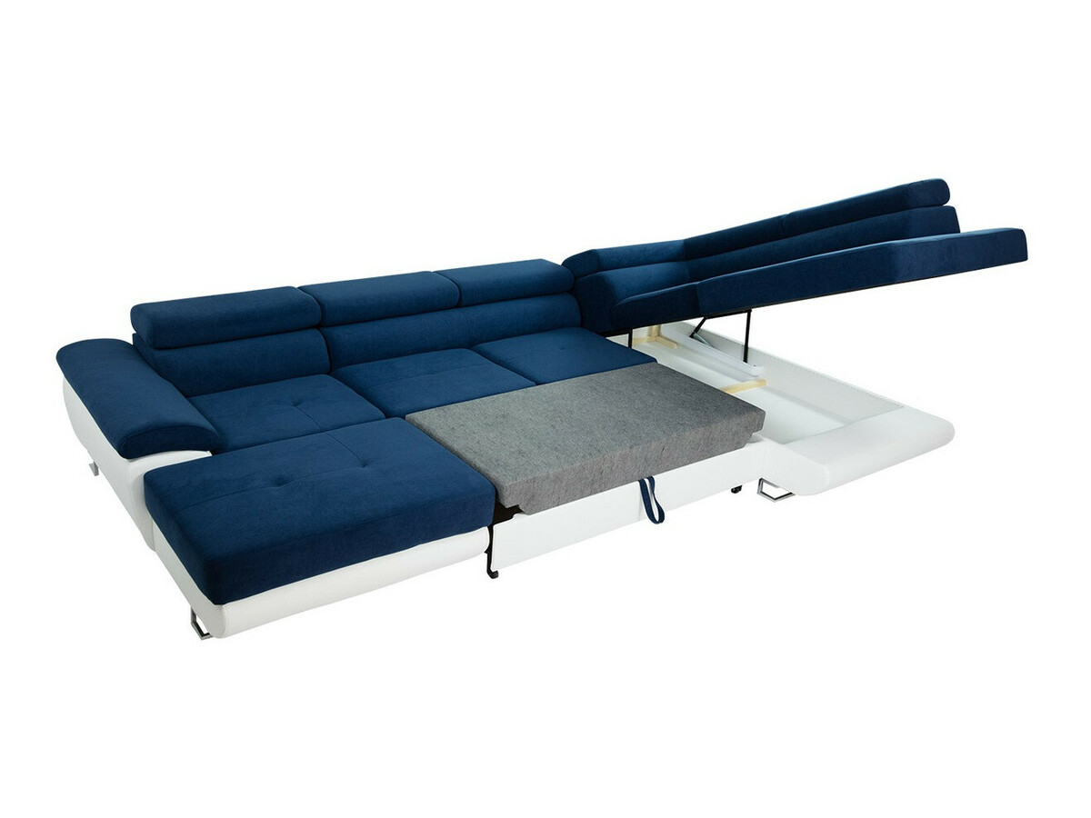 Canapé d'angle Comfivo Ruta VI (Venus Velvet 2916 + Miu 2059)