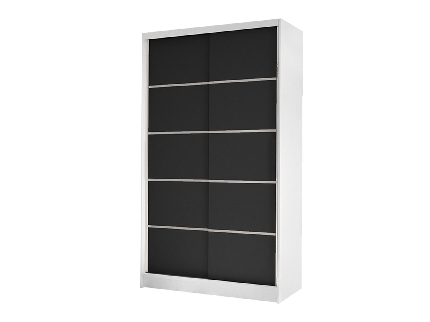 Armoire Closico Fractor IV (Blanc + Noir)