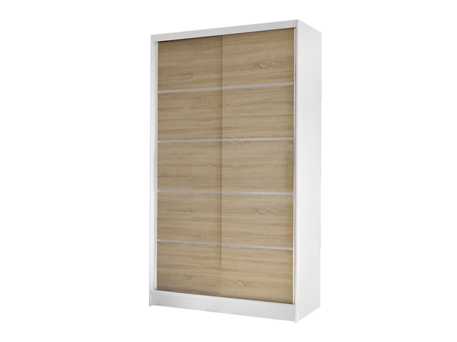 Armoire Closico Fractor IV (Blanc + Sonoma chêne)