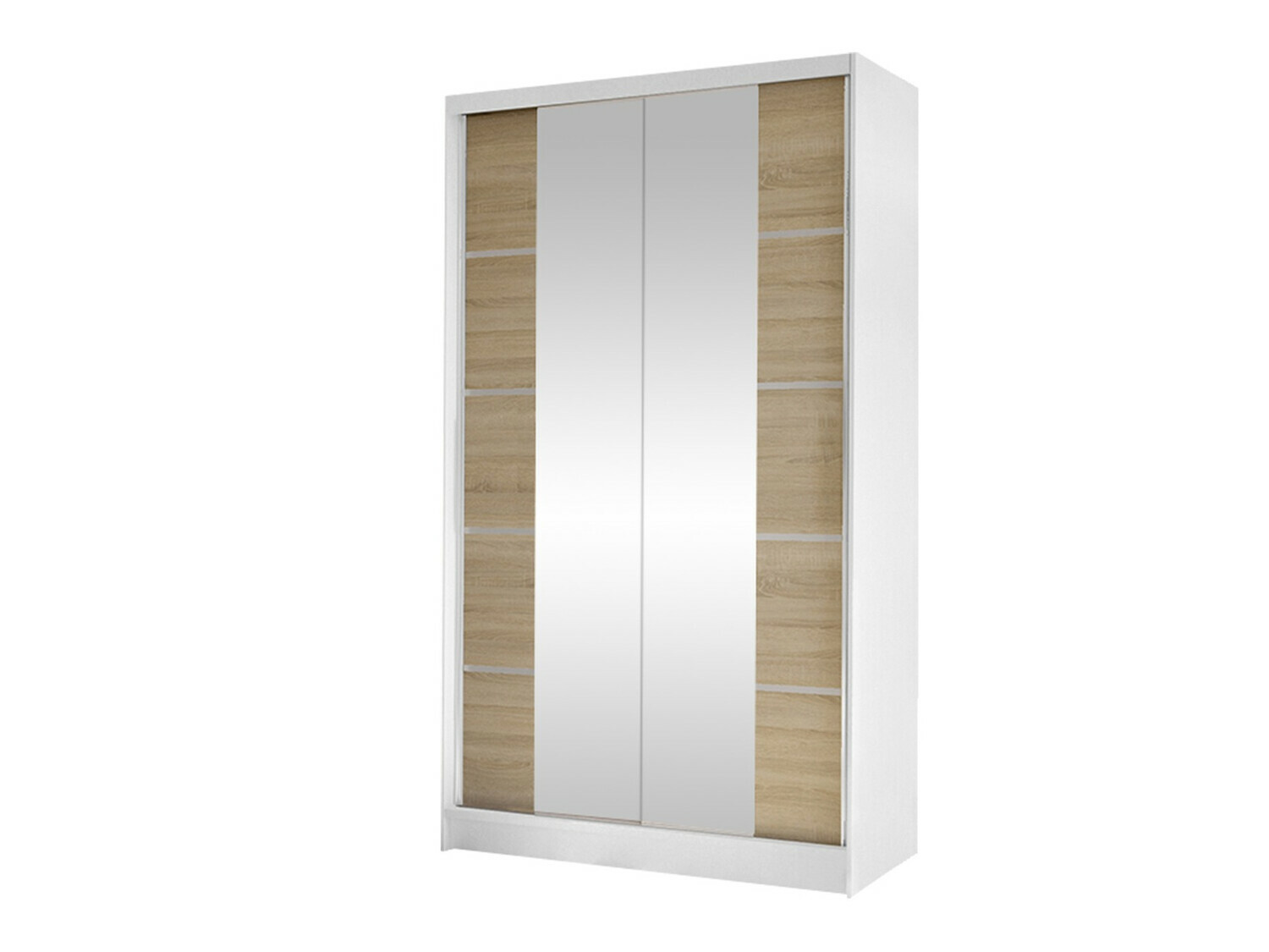 Armoire Closico Fractor V (Blanc + Sonoma chêne)