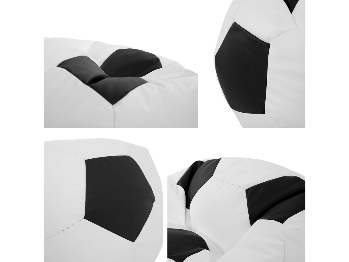 Pouf poire Comfivo 287 (Blanc + Noir)
