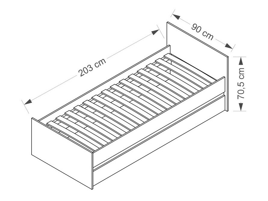 Lit Cirdora 107 (Blanc)