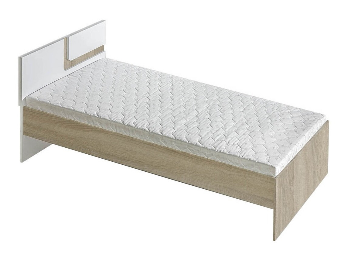 Lit Levtala 112 (Chêne clair + Blanc)