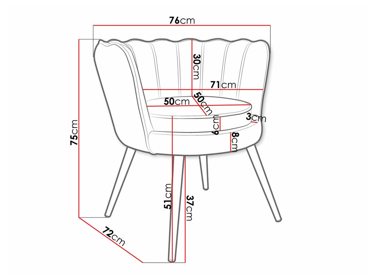 Fauteuil Comfivo Univae (Vert + Doré)
