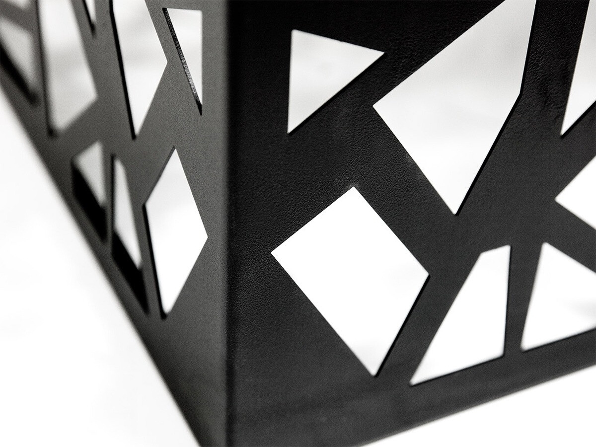 Table basse Germantown 102 (Noir mat + Blanc brillant)