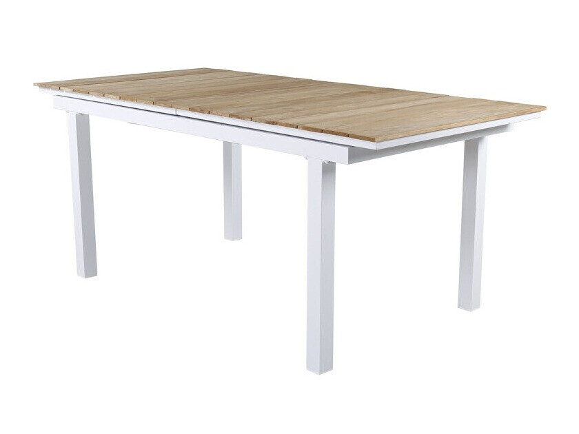 Table de jardin Dallas 2844 (Blanc + Marron)