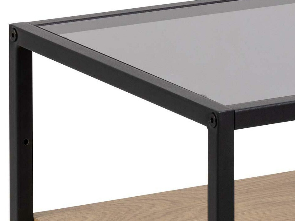 Table de chevet Norsica 695 (Noir + Chêne sauvage)