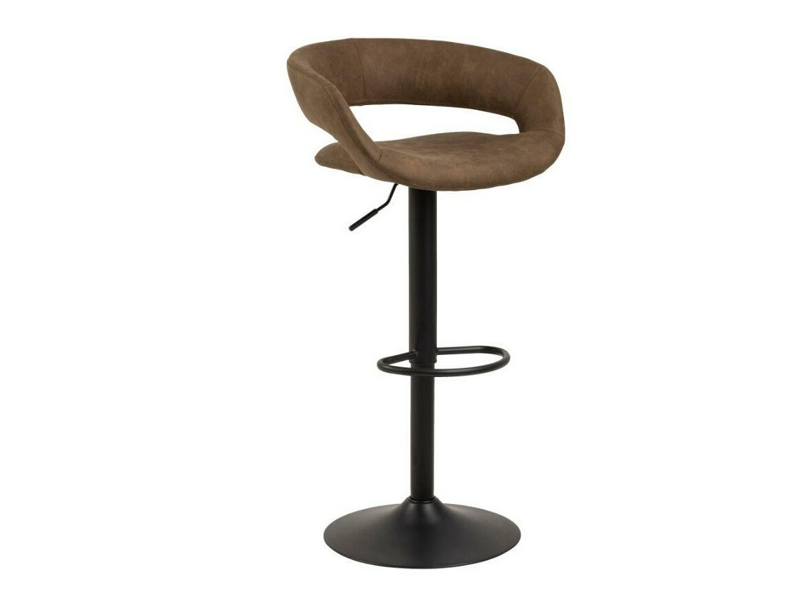 Chaise de bar mi-hauteur Norsica 280 (Marron + Noir)
