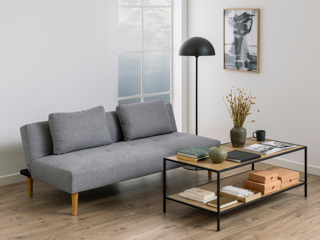 Canapé convertible Norsica 371 (Gris clair)