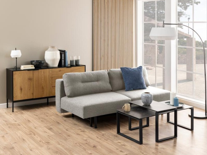 Canapé convertible Norsica 436 (Gris clair)