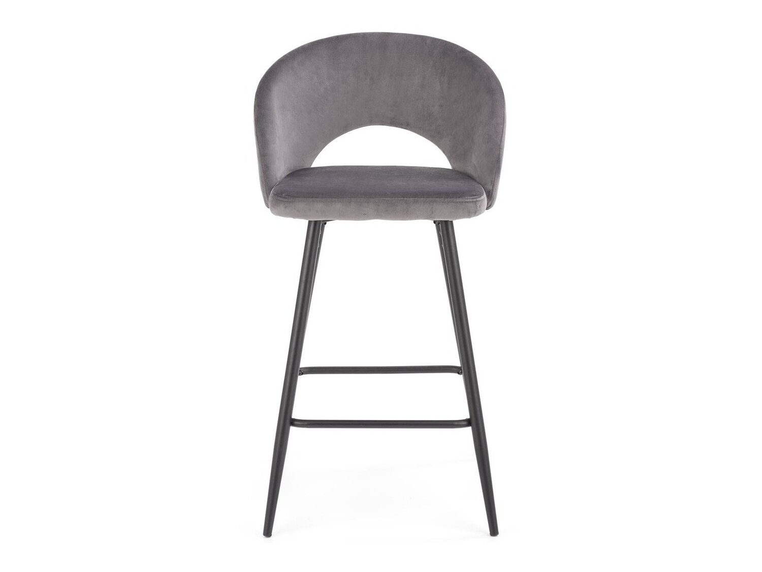 Chaise de bar mi-hauteur Houston 881 (Gris + Noir)