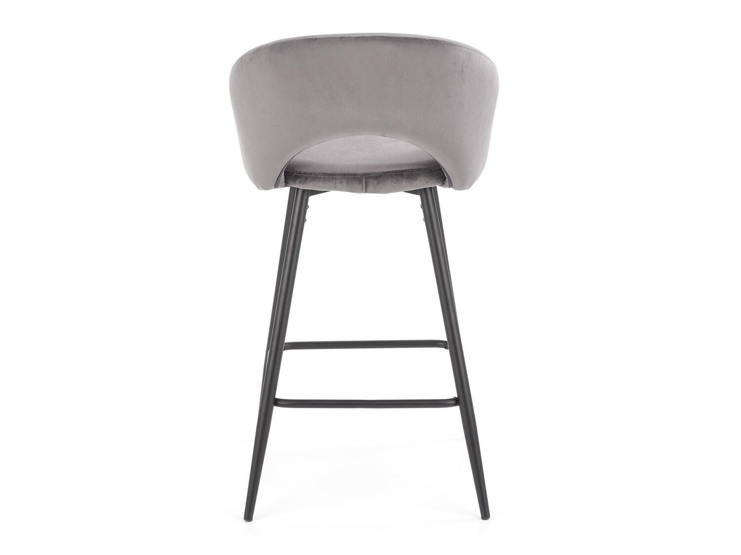 Chaise de bar mi-hauteur Houston 881 (Gris + Noir)