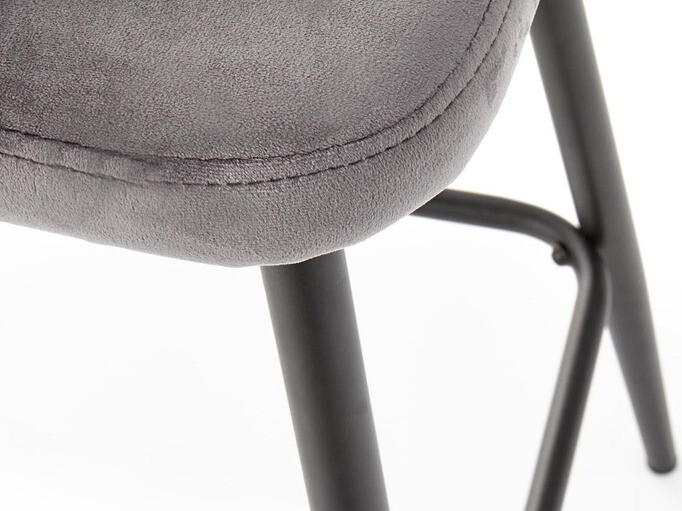 Chaise de bar mi-hauteur Houston 881 (Gris + Noir)