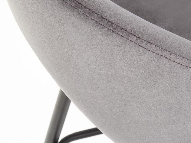 Chaise de bar mi-hauteur Houston 881 (Gris + Noir)