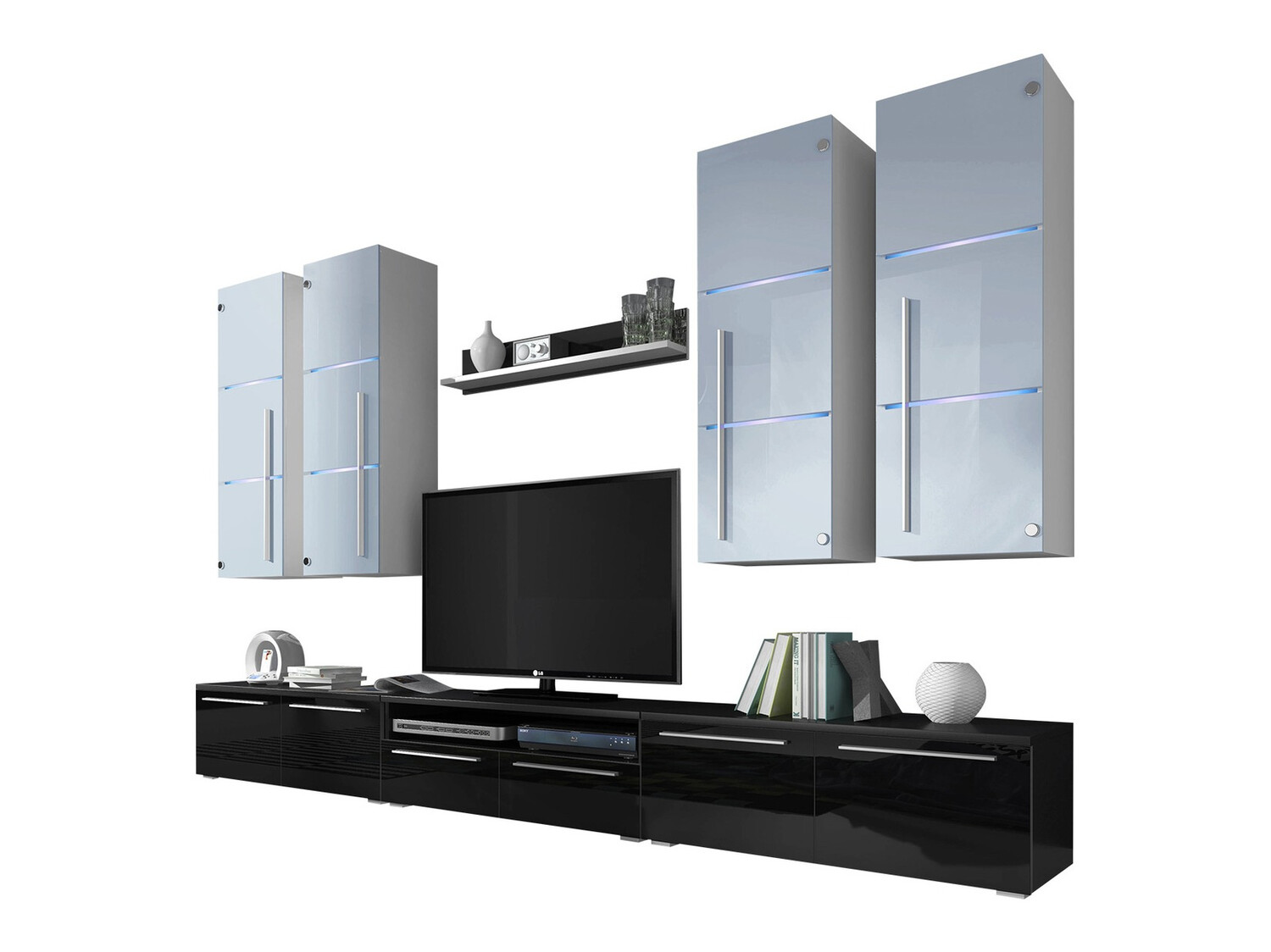 Ensemble de salon Flos (Noir + Noir brillant)