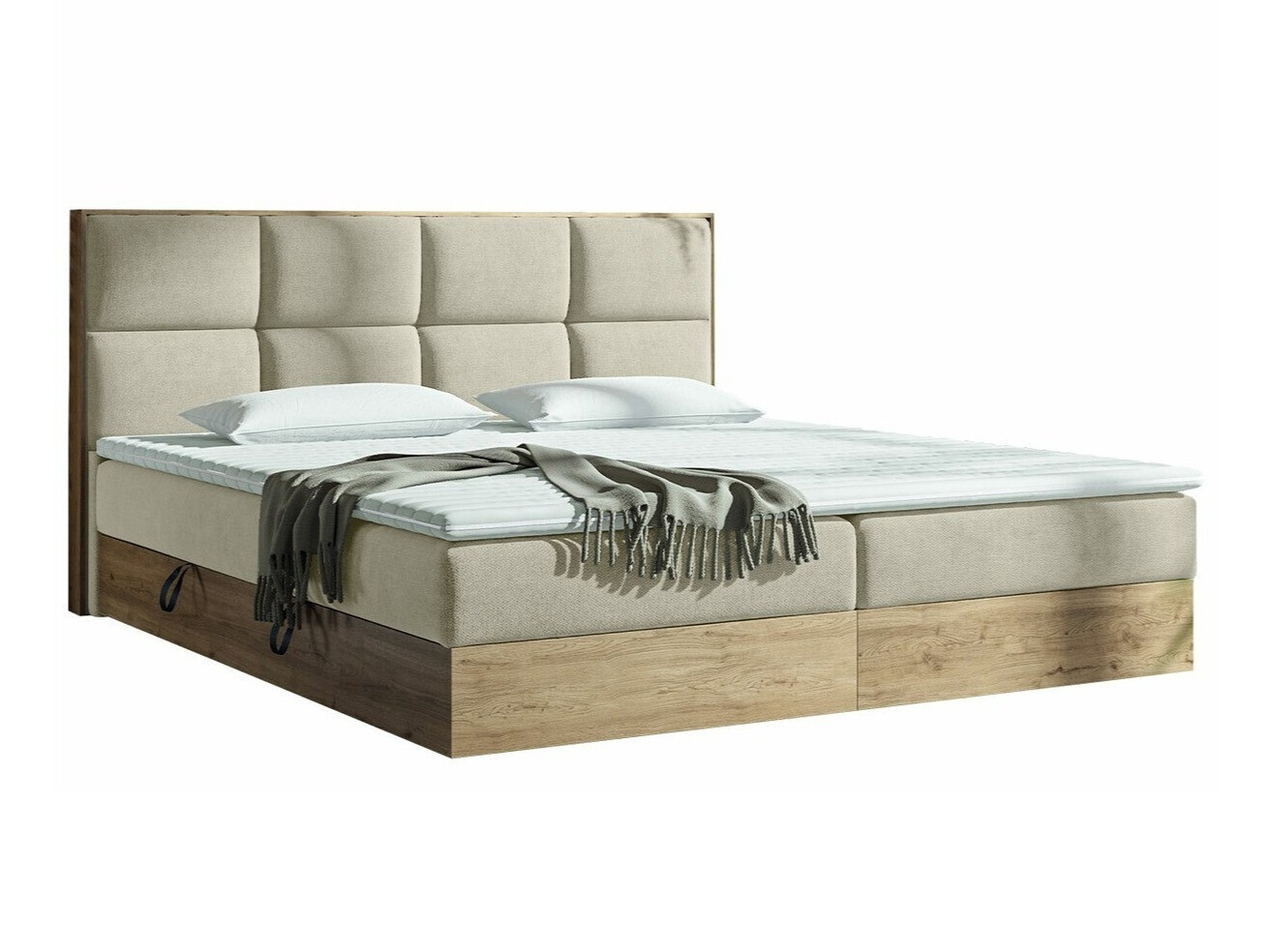 Lit boxspring ComfiDream 165 (Chêne doré + Soro 21)