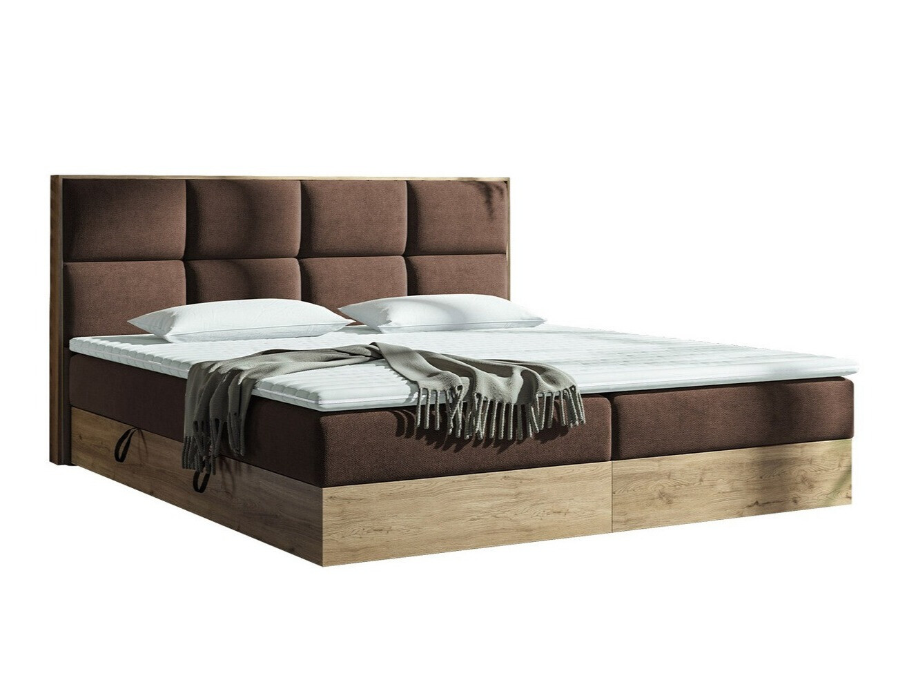 Lit boxspring ComfiDream 165 (Chêne doré + Soro 28)
