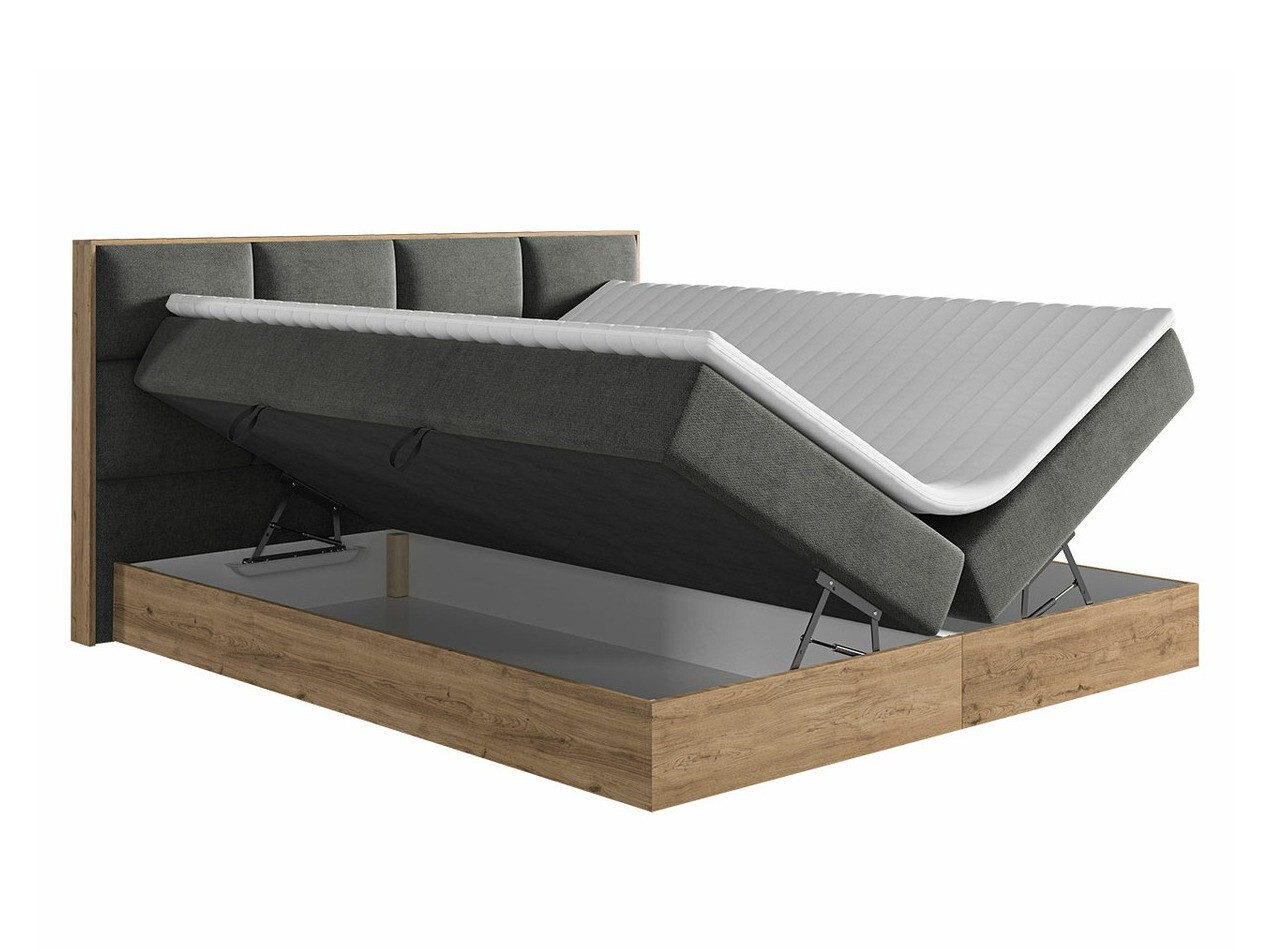Lit boxspring ComfiDream Miraena (Chêne doré + Soro 97)
