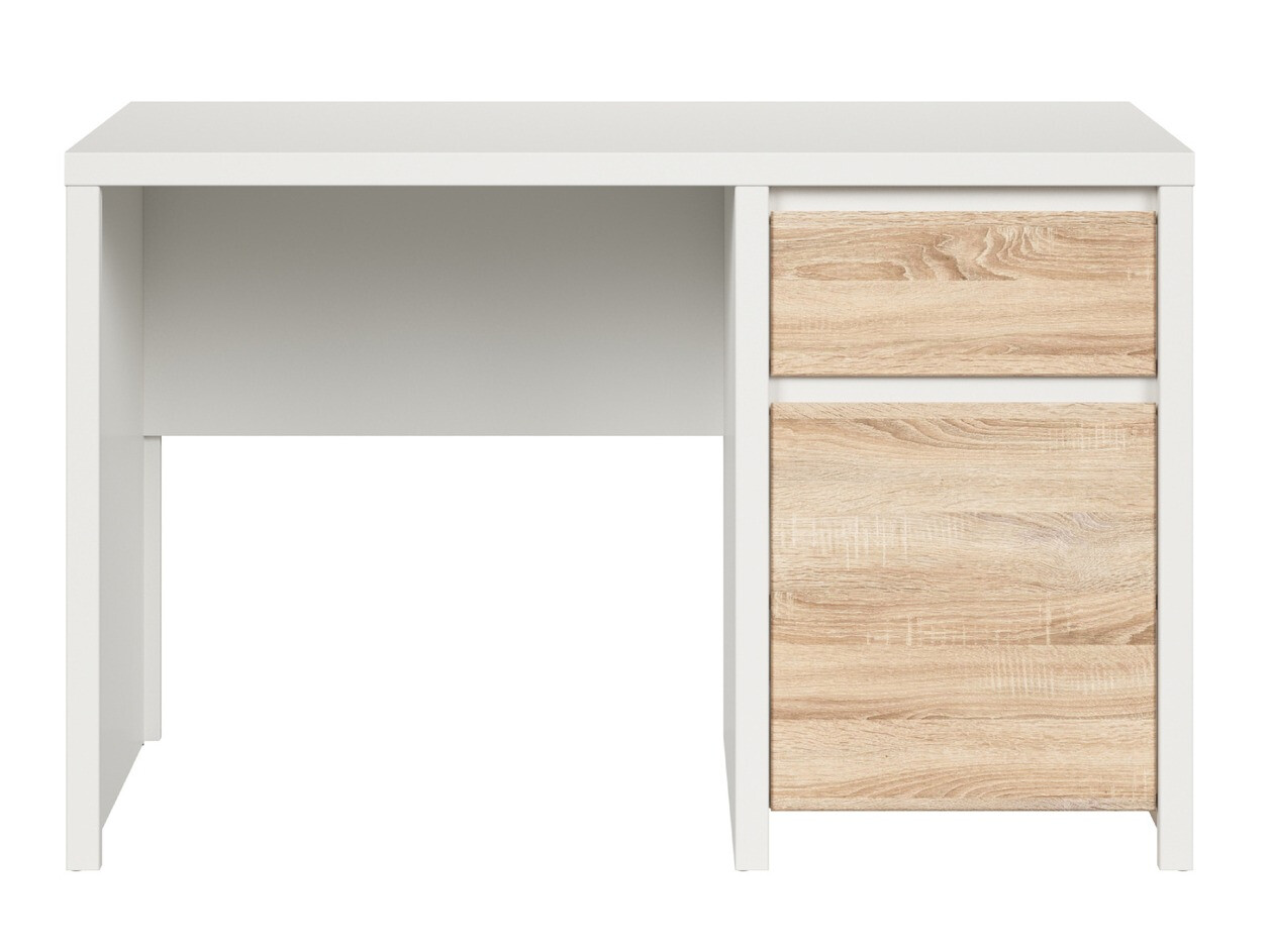 Bureau Nolroma 100 (Blanc + Sonoma chêne)