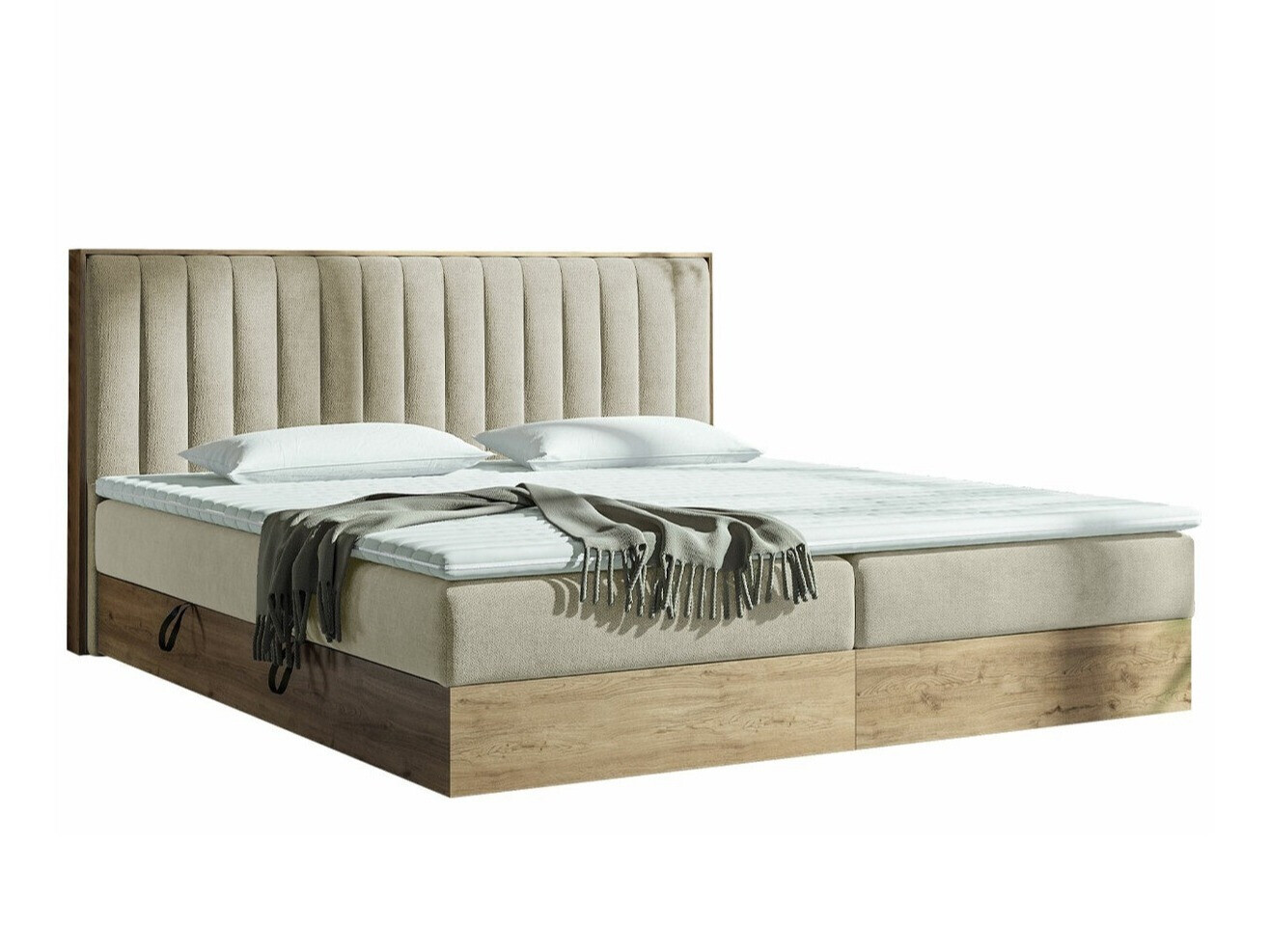 Lit boxspring ComfiDream 166 (Chêne doré + Soro 21)