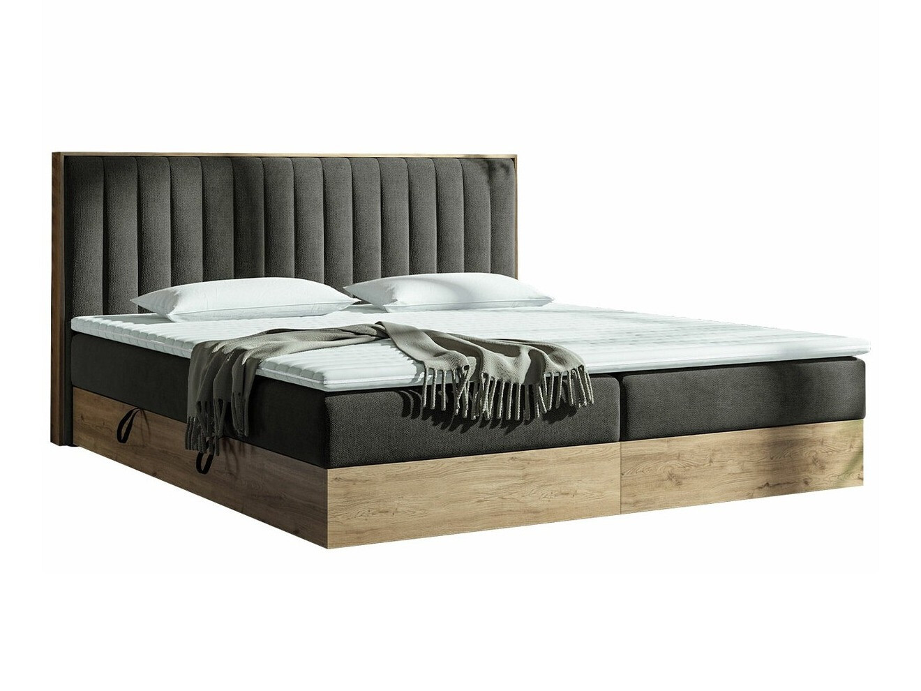Lit boxspring ComfiDream 166 (Chêne doré + Soro 24)