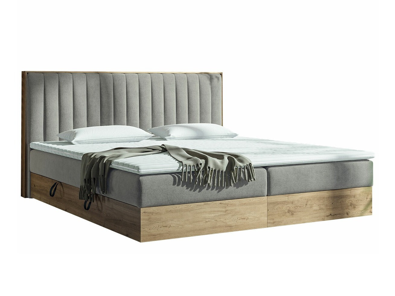 Lit boxspring ComfiDream 166 (Chêne doré + Soro 90)